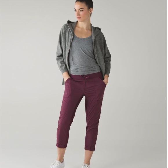 Lululemon Street To Studio Pant II Red Grape sz 2 - Picture 1 of 10